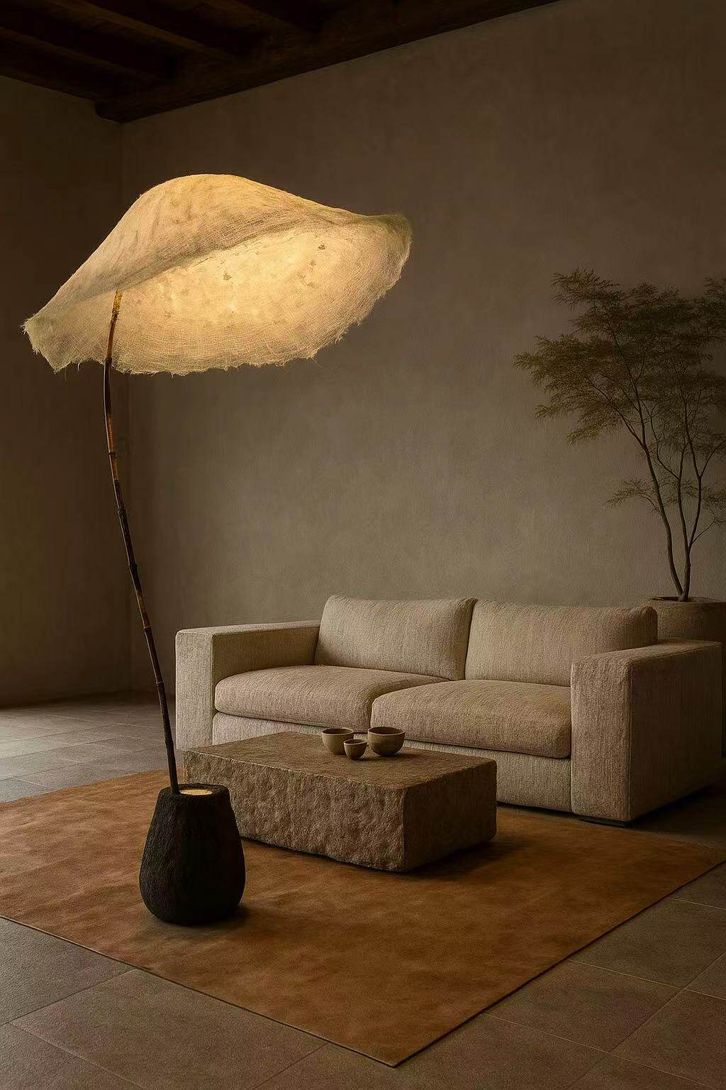 Curved Floor Lamp for Living Room — Floor Lamp | Maison Monashee — view 9