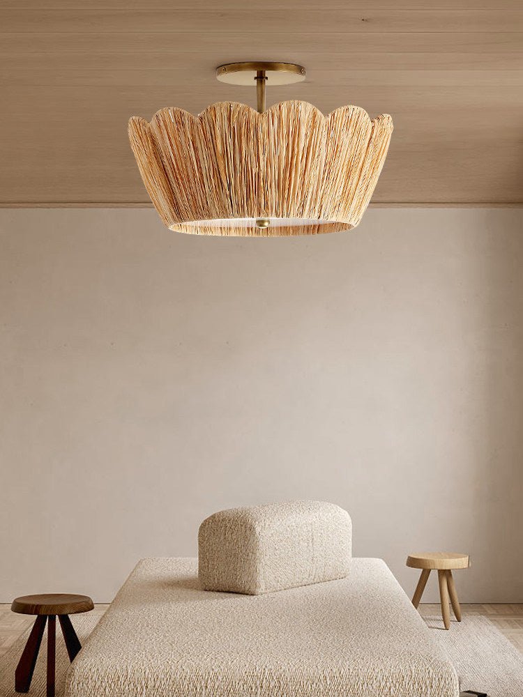 Drum Semi-Flush Ceiling Light — Ceiling Light | Maison Monashee — view 7