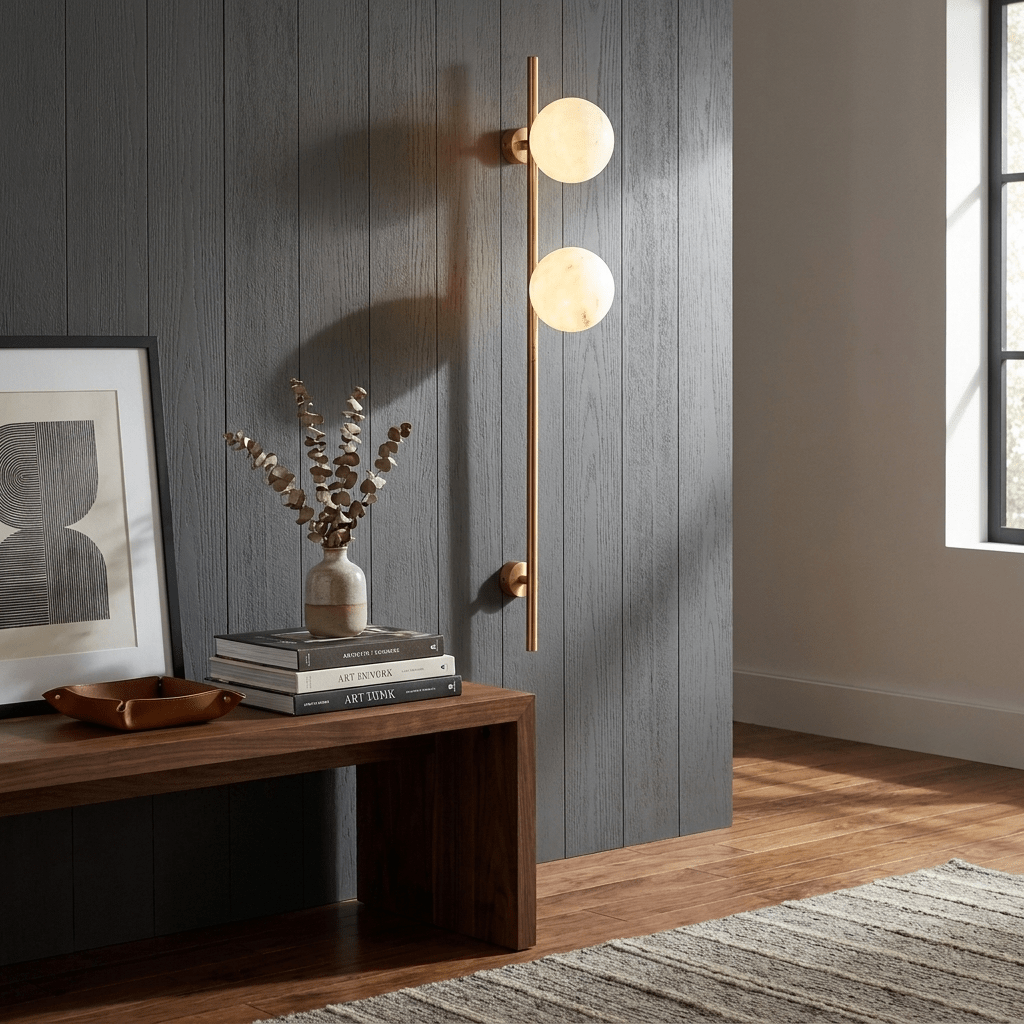 Double Wall Light Antique Brass — Wall Sconce | Maison Monashee — view 14