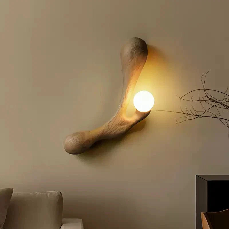 Carved Wood Wall Sconce — Wall Sconce | Maison Monashee — view 23