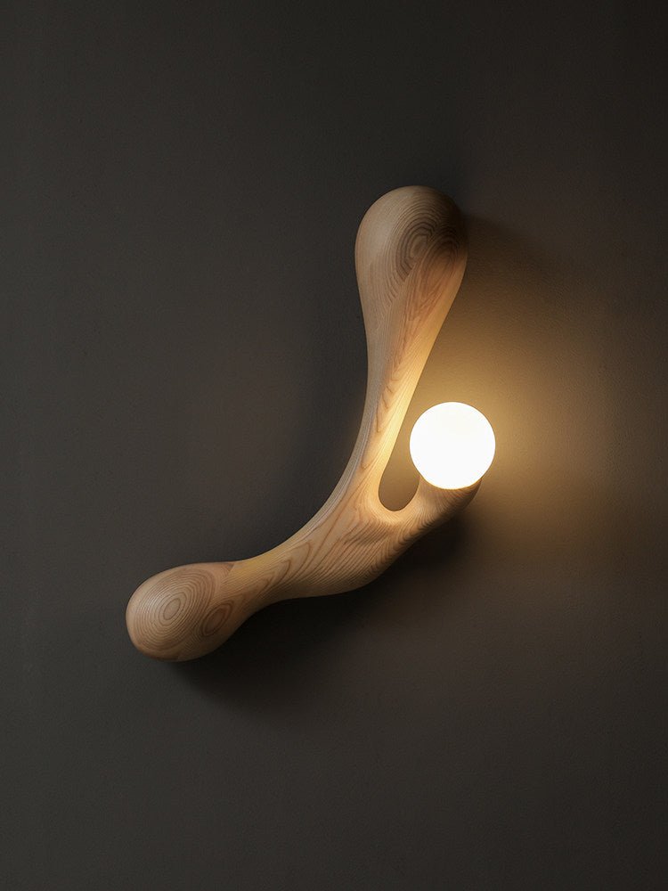 Carved Wood Wall Sconce — Wall Sconce | Maison Monashee — view 21
