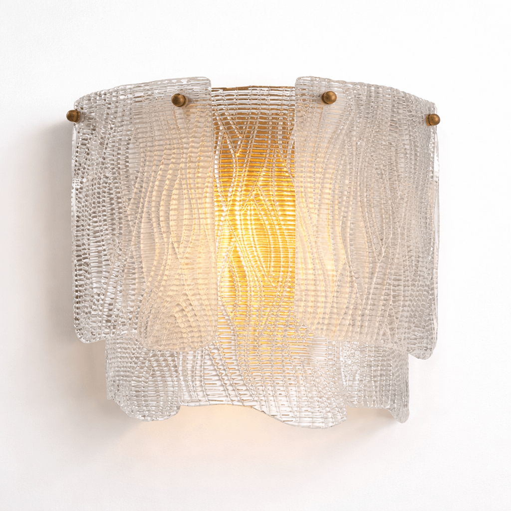 Curved Glass Wall Light — Wall Sconce | Maison Monashee — view 8