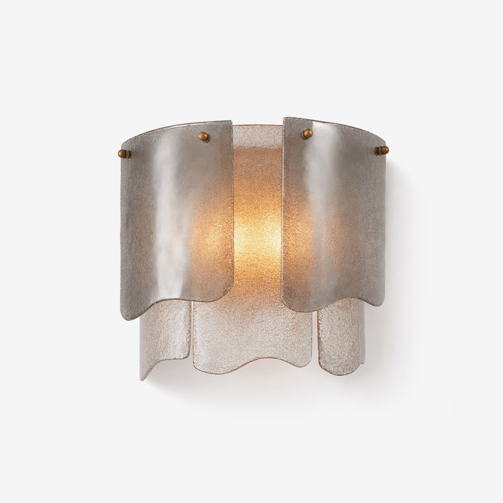 Curved Glass Wall Light — Wall Sconce | Maison Monashee