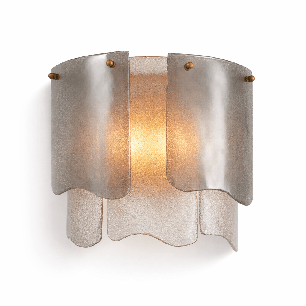 Curved Glass Wall Light — Wall Sconce | Maison Monashee — view 7