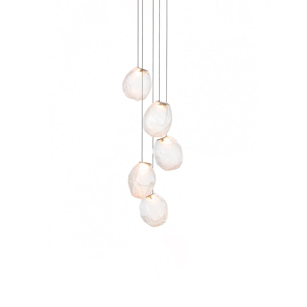 Clear Glass Pendant Light Fixture — Pendant Light | Maison Monashee — view 30