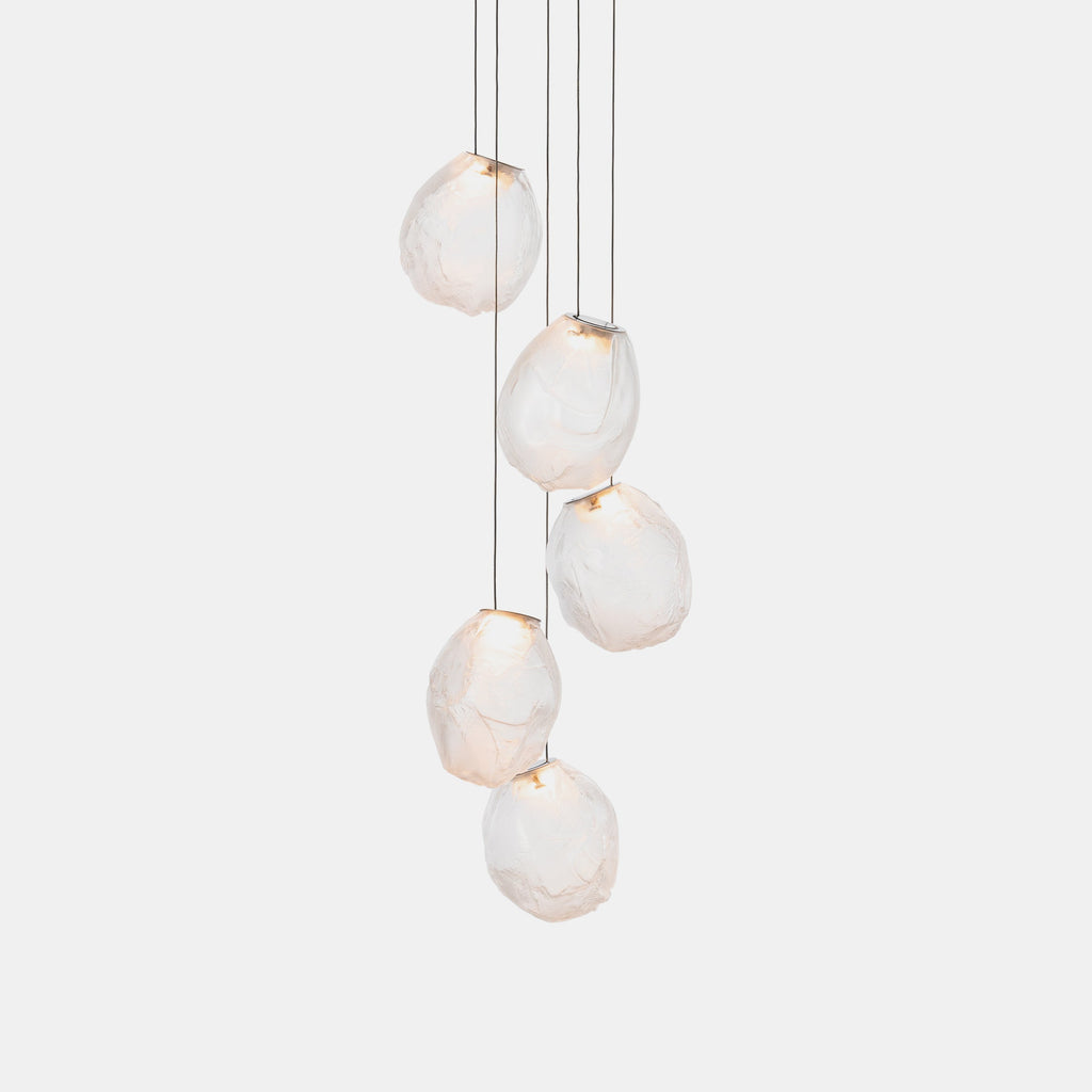 Clear Glass Pendant Light Fixture — Pendant Light | Maison Monashee — view 70