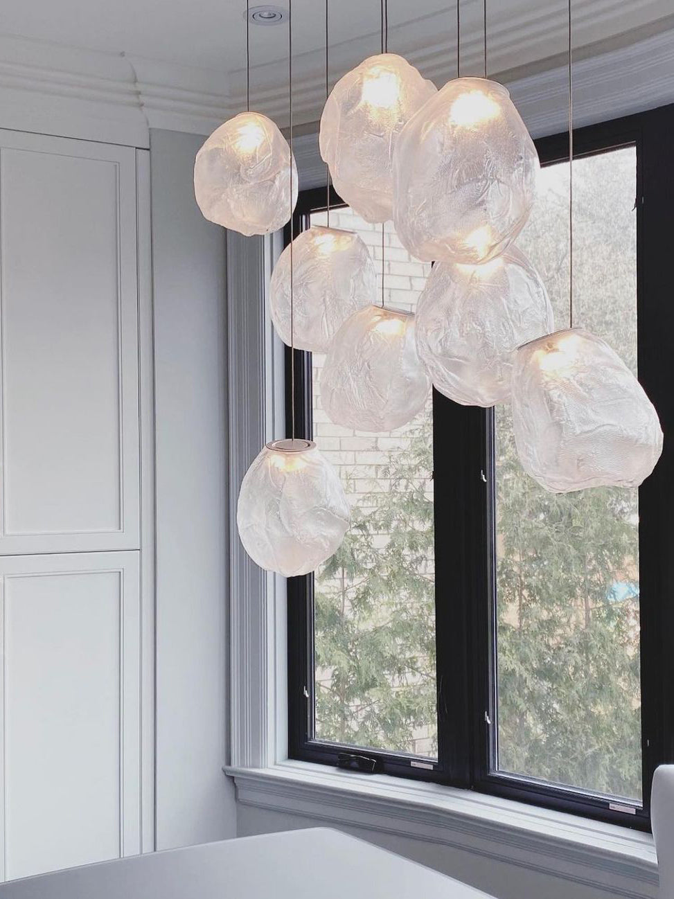 Clear Glass Pendant Light Fixture — Pendant Light | Maison Monashee — view 97