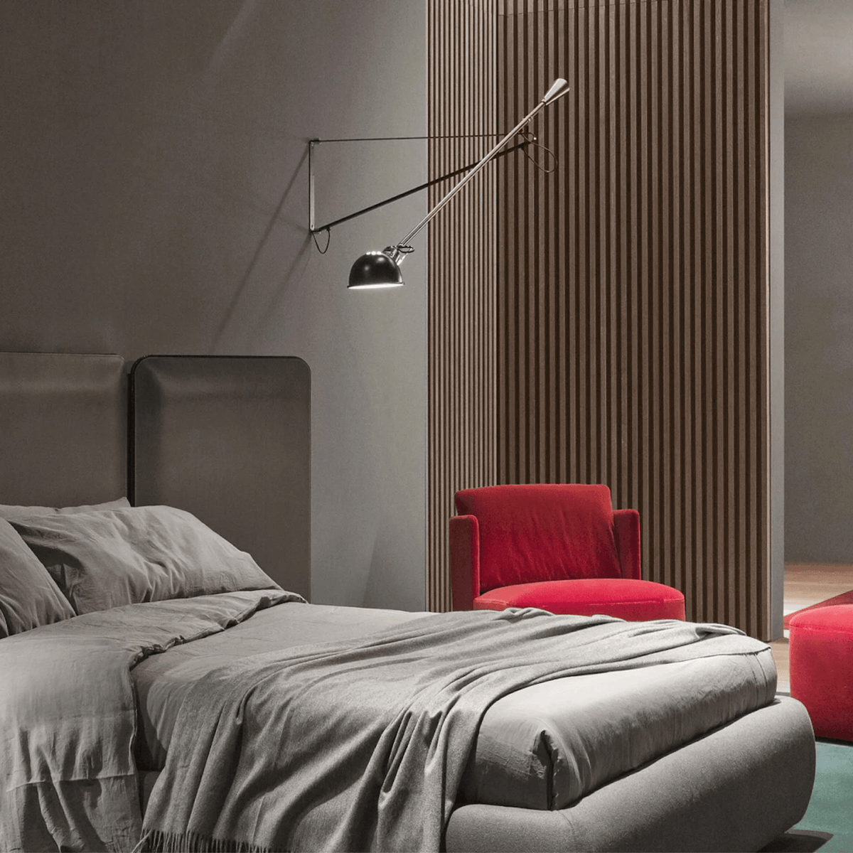 Black Swing-Arm Wall Light — Wall Sconce | Maison Monashee — view 8