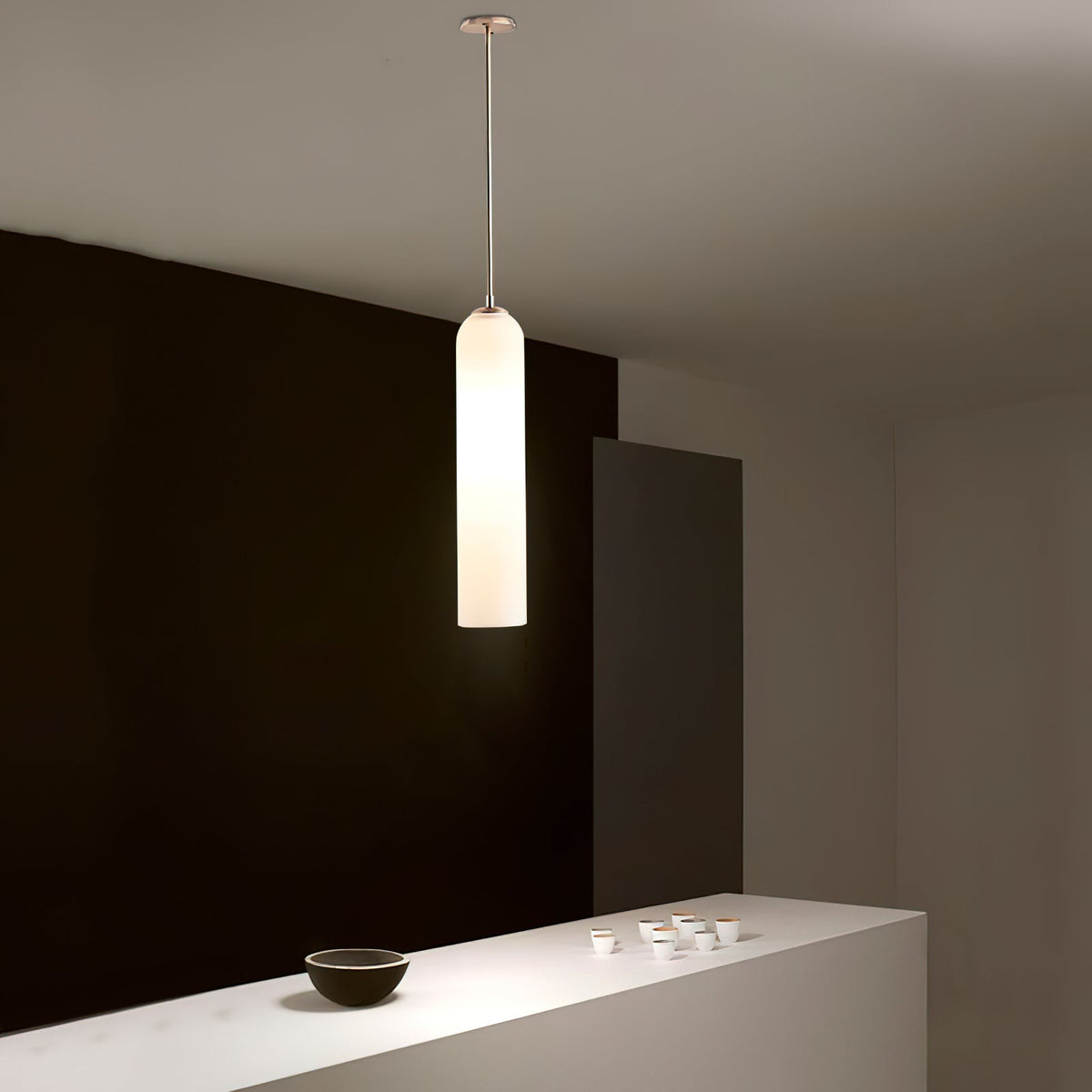 Long Glass Pendant Light — Pendant Light | Maison Monashee — view 6
