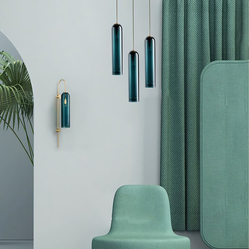 Long Glass Pendant Light — Pendant Light | Maison Monashee — view 8