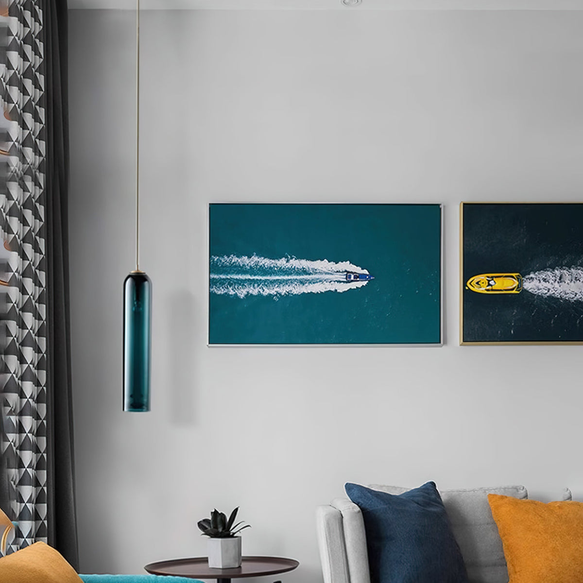 Long Glass Pendant Light — Pendant Light | Maison Monashee — view 33