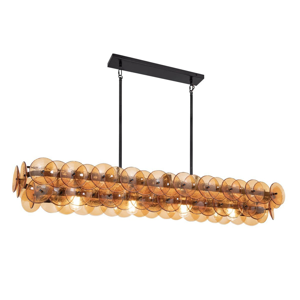 Rectangular Linear Chandelier — Chandelier | Maison Monashee — view 15