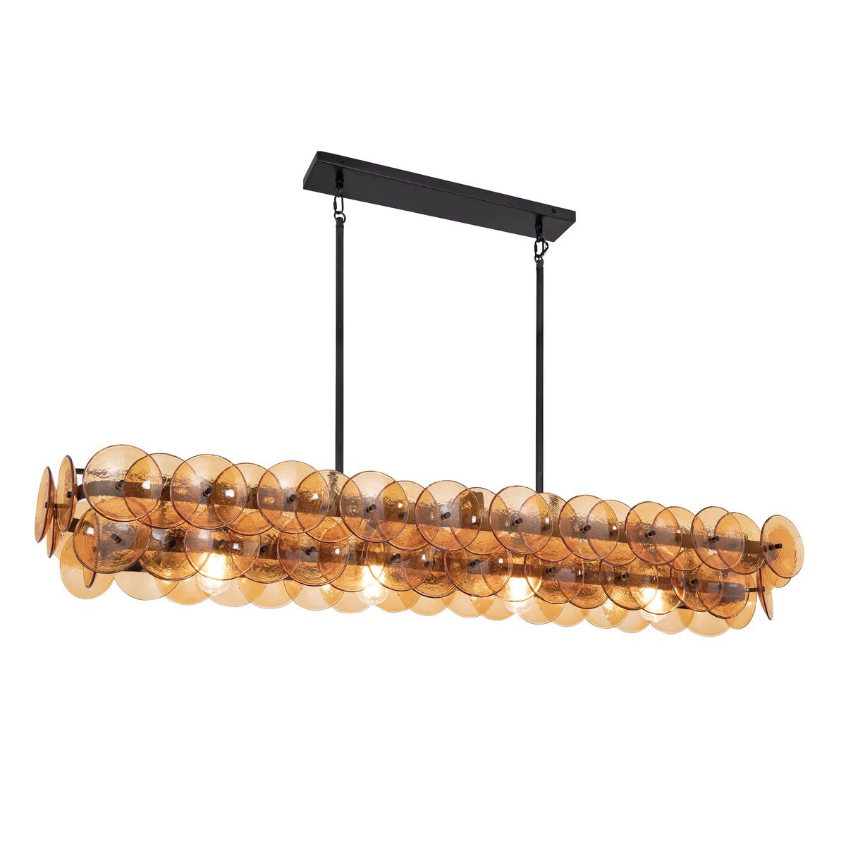 Rectangular Linear Chandelier — Chandelier | Maison Monashee — view 15