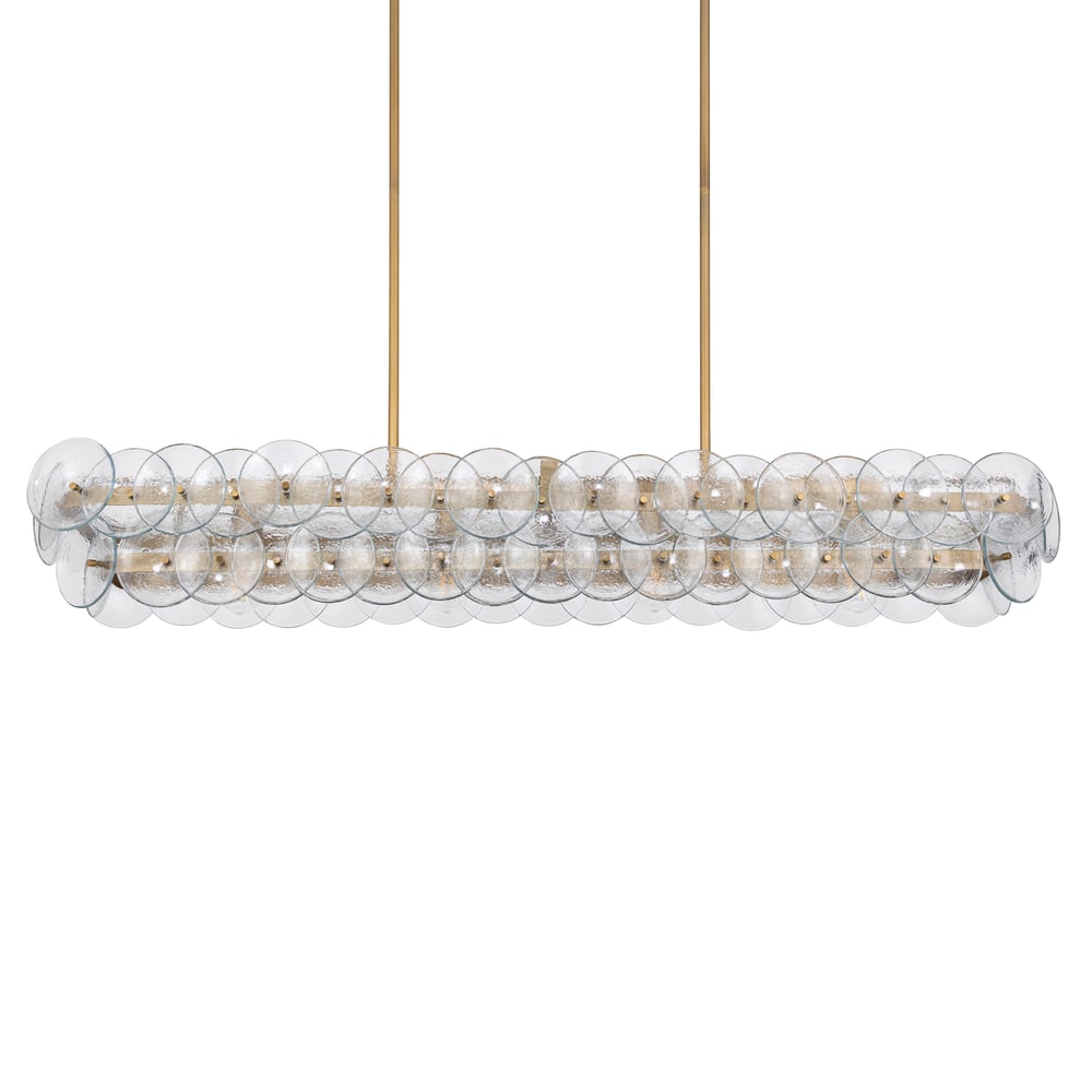Rectangular Linear Chandelier — Chandelier | Maison Monashee — view 7