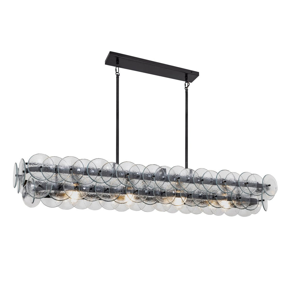 Rectangular Linear Chandelier — Chandelier | Maison Monashee — view 9
