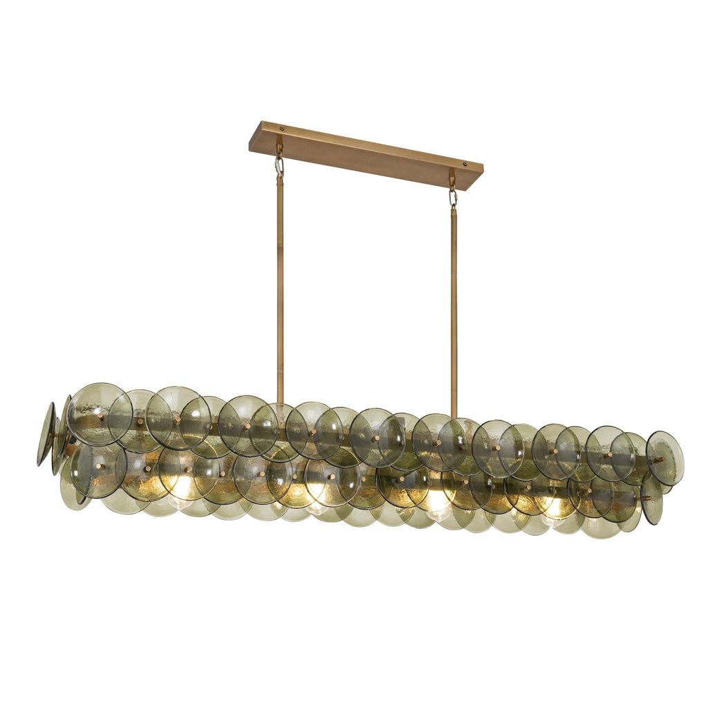 Rectangular Linear Chandelier — Chandelier | Maison Monashee — view 13