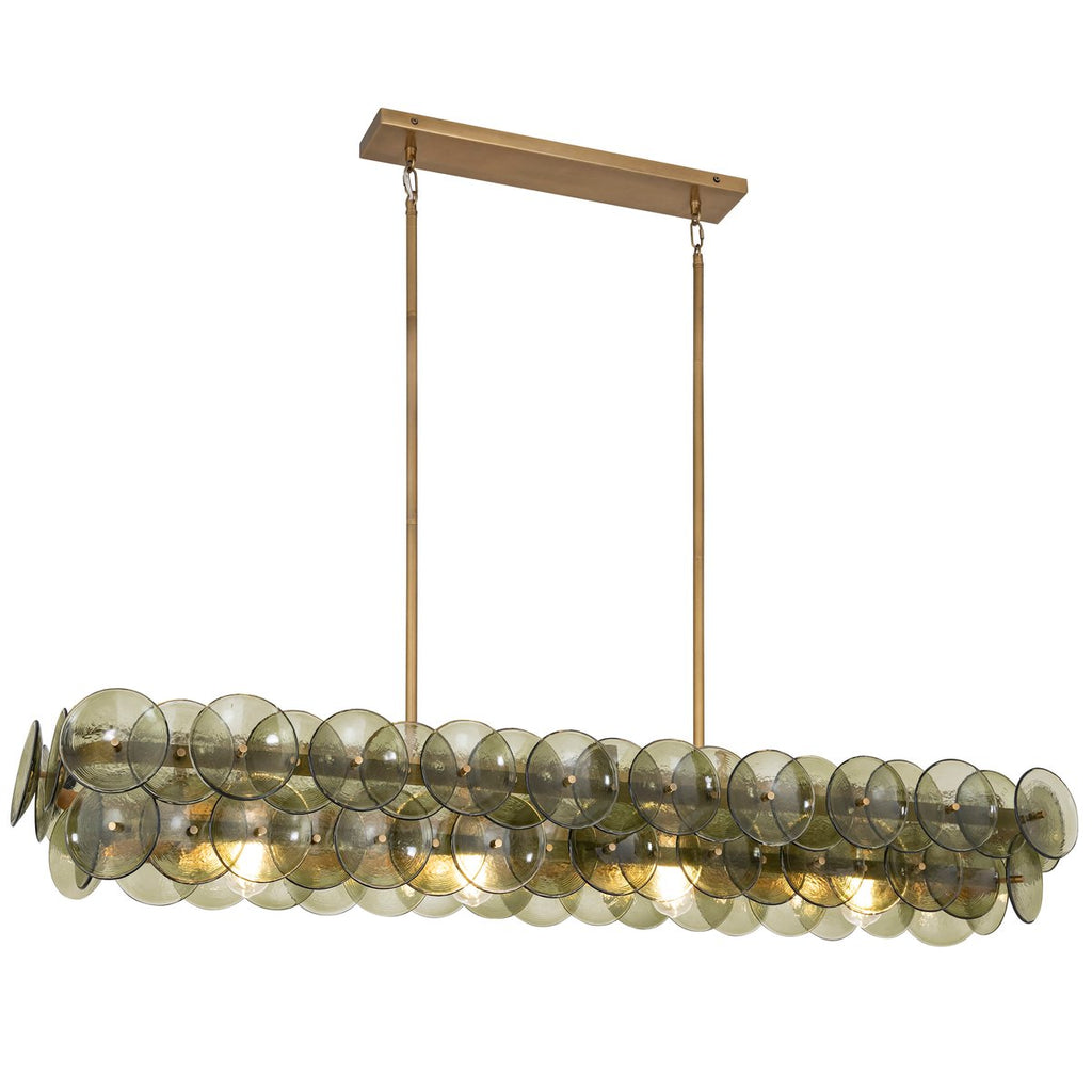 Rectangular Linear Chandelier — Chandelier | Maison Monashee — view 14