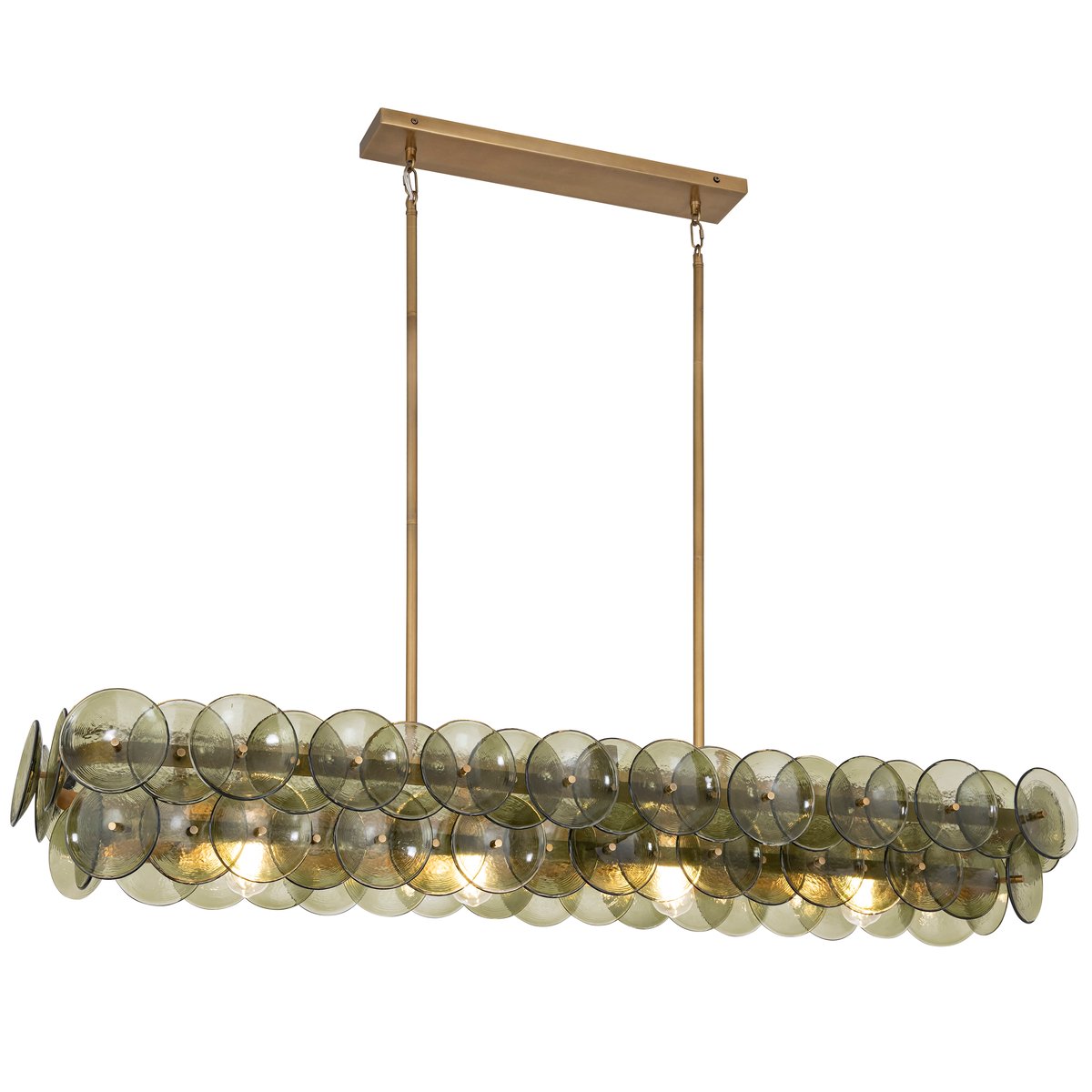 Rectangular Linear Chandelier — Chandelier | Maison Monashee — view 14