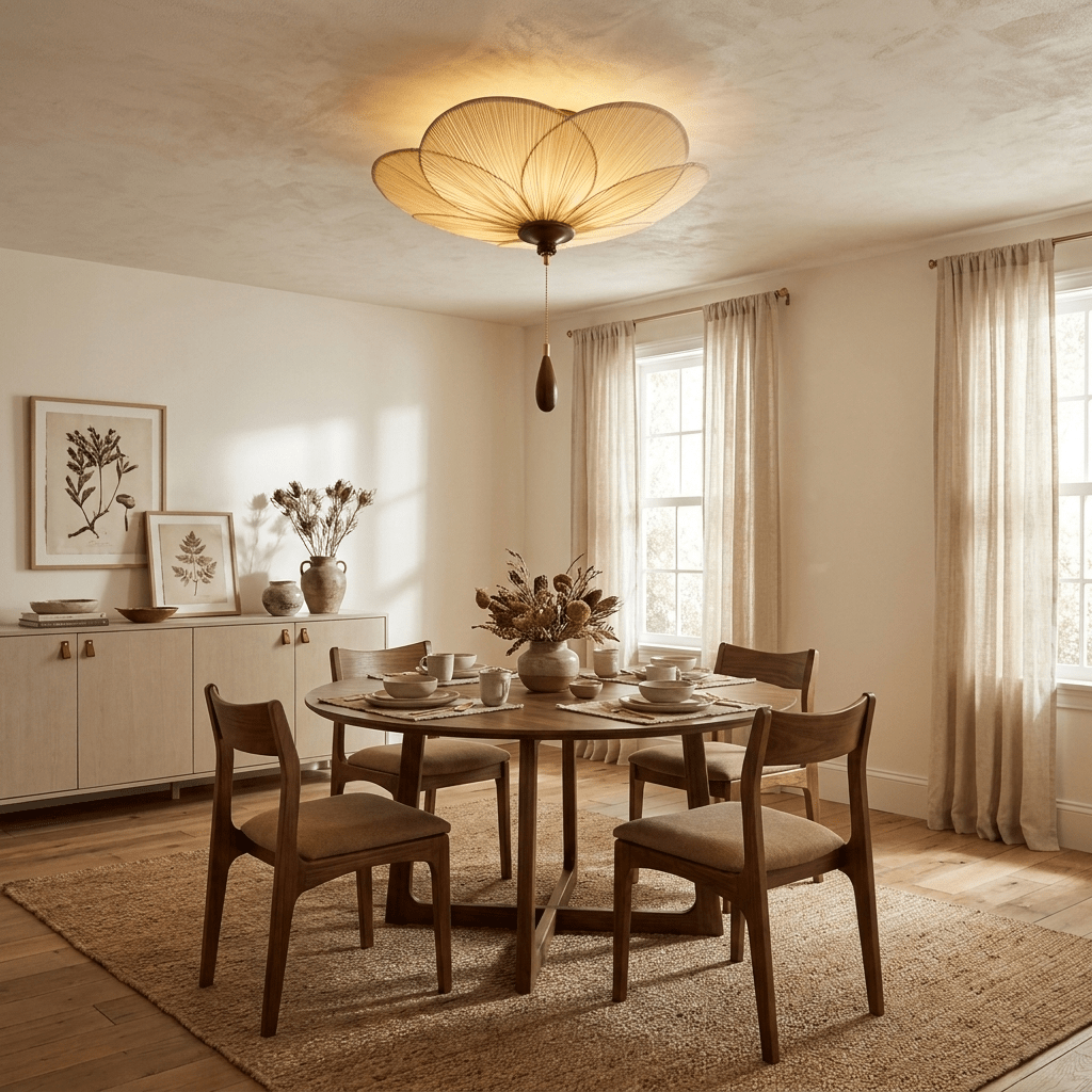 Flower Petal Light Fixture — Ceiling Light | Maison Monashee — view 2