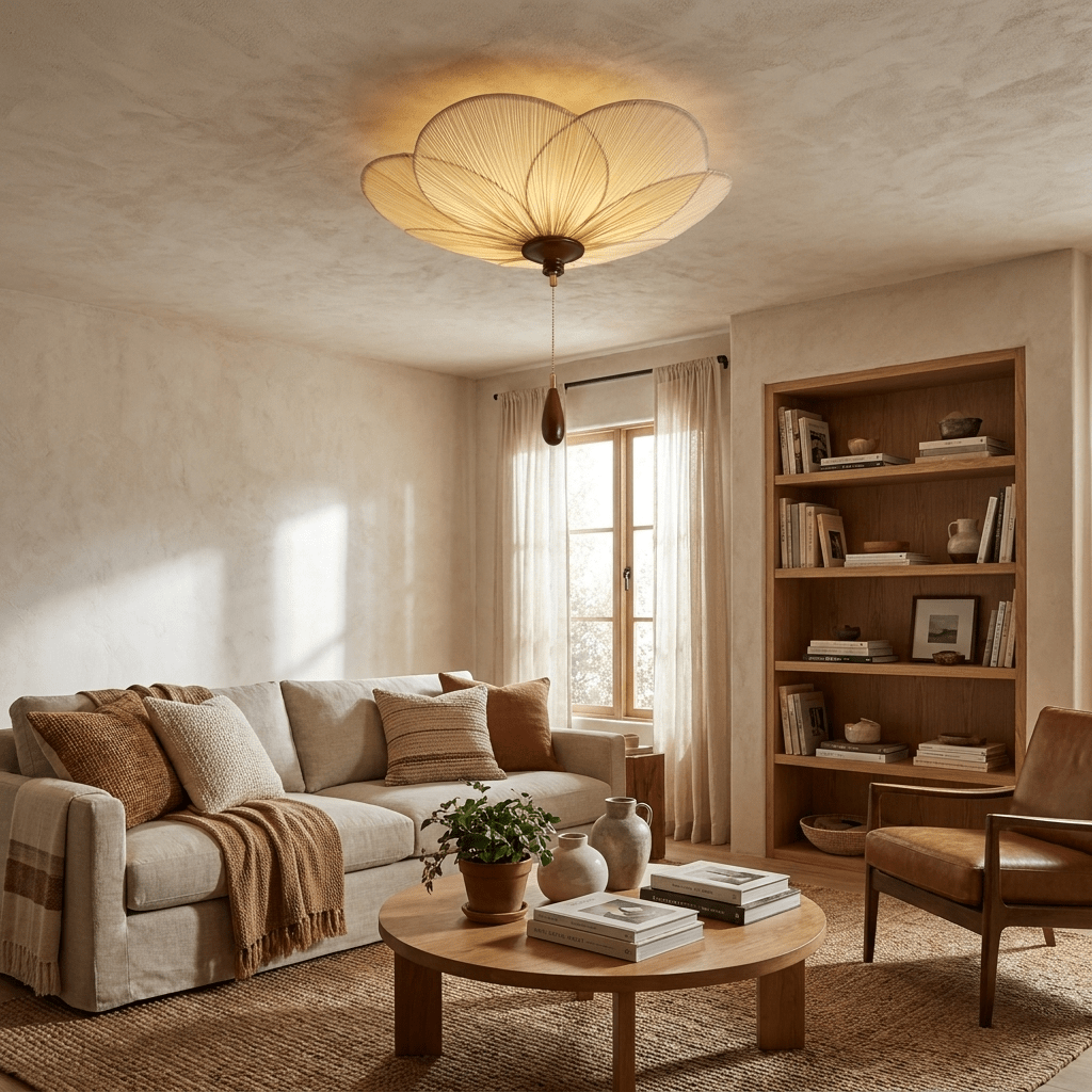 Flower Petal Light Fixture — Ceiling Light | Maison Monashee — view 4