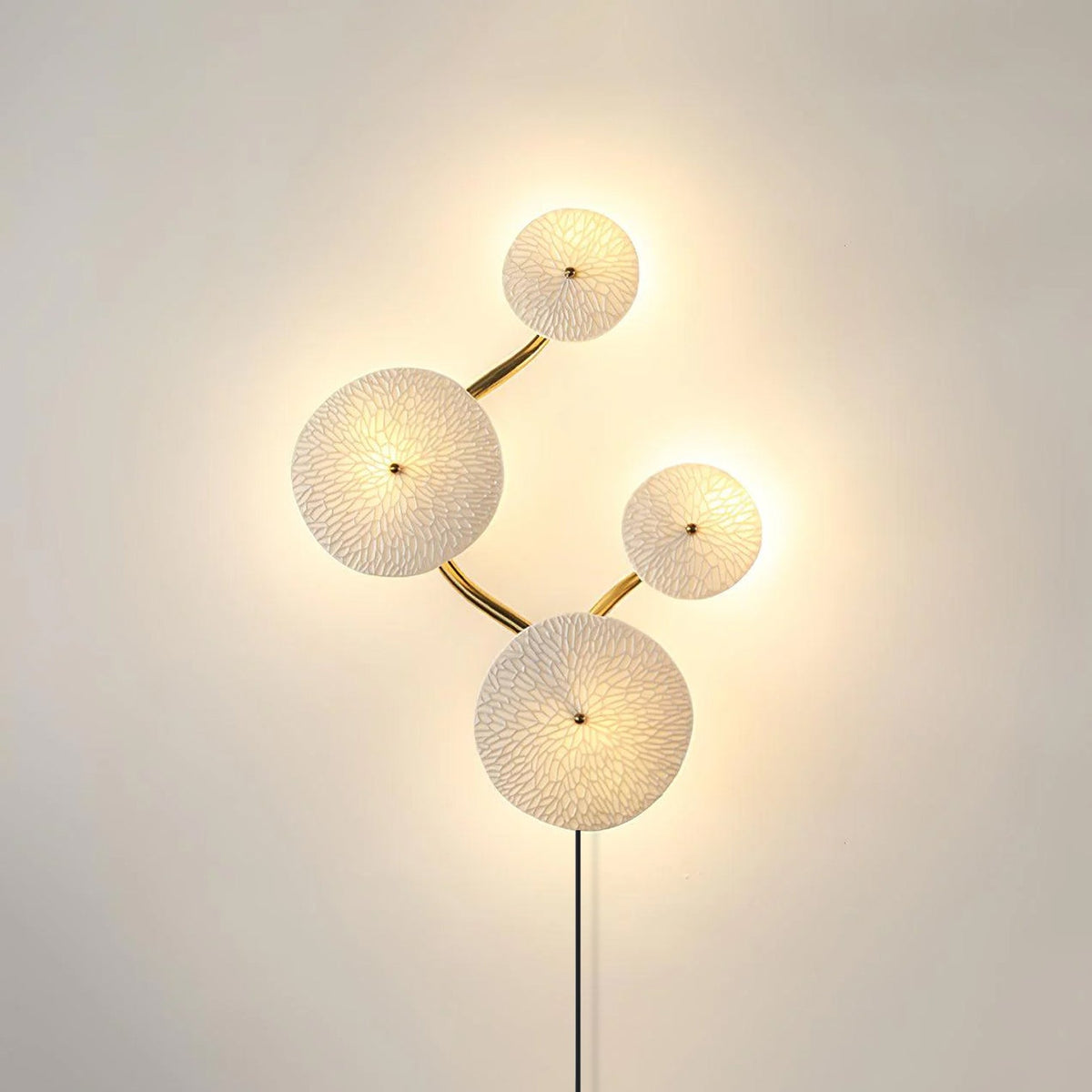 White Flower Wall Sconce — Wall Sconce | Maison Monashee — view 6