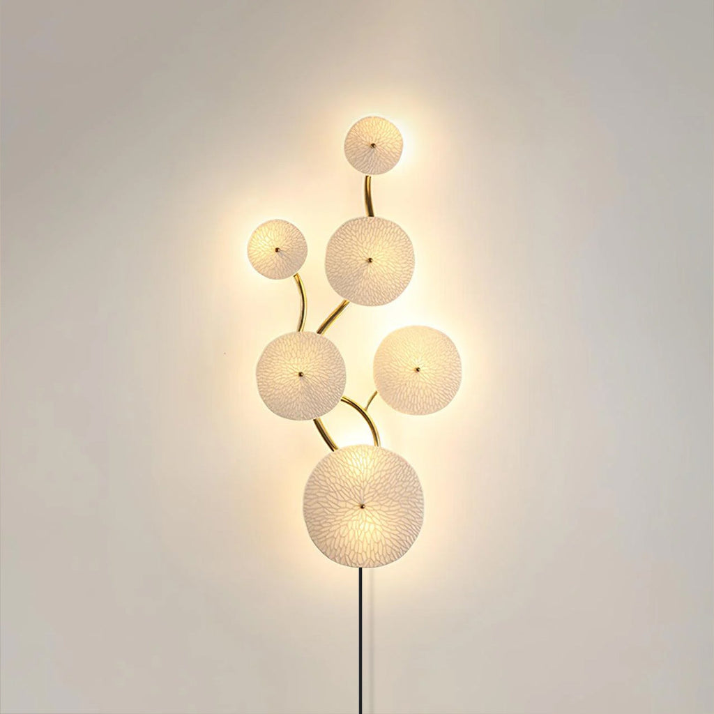 White Flower Wall Sconce — Wall Sconce | Maison Monashee — view 5
