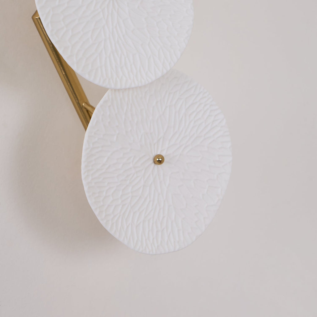 White Flower Wall Sconce — Wall Sconce | Maison Monashee — view 14