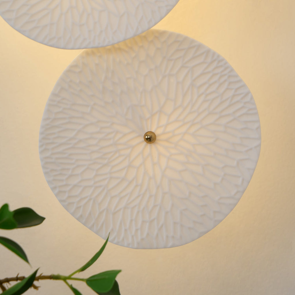White Flower Wall Sconce — Wall Sconce | Maison Monashee — view 13