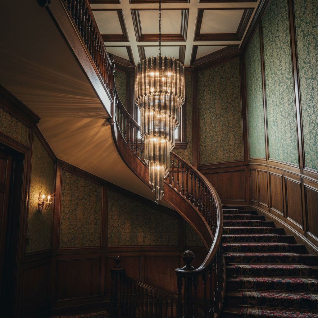Spiral Pendant Chandelier — Chandelier | Maison Monashee — view 2