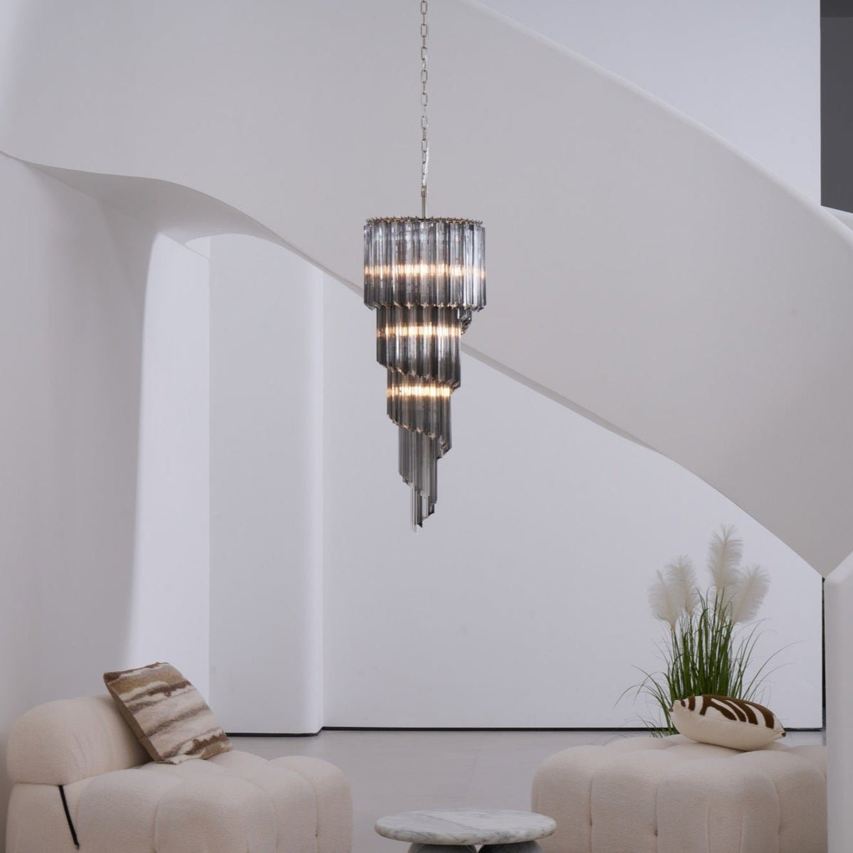 Spiral Pendant Chandelier — Chandelier | Maison Monashee — view 13