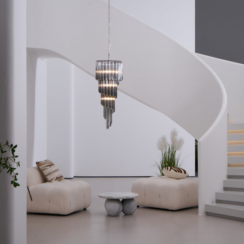 Spiral Pendant Chandelier — Chandelier | Maison Monashee — view 25