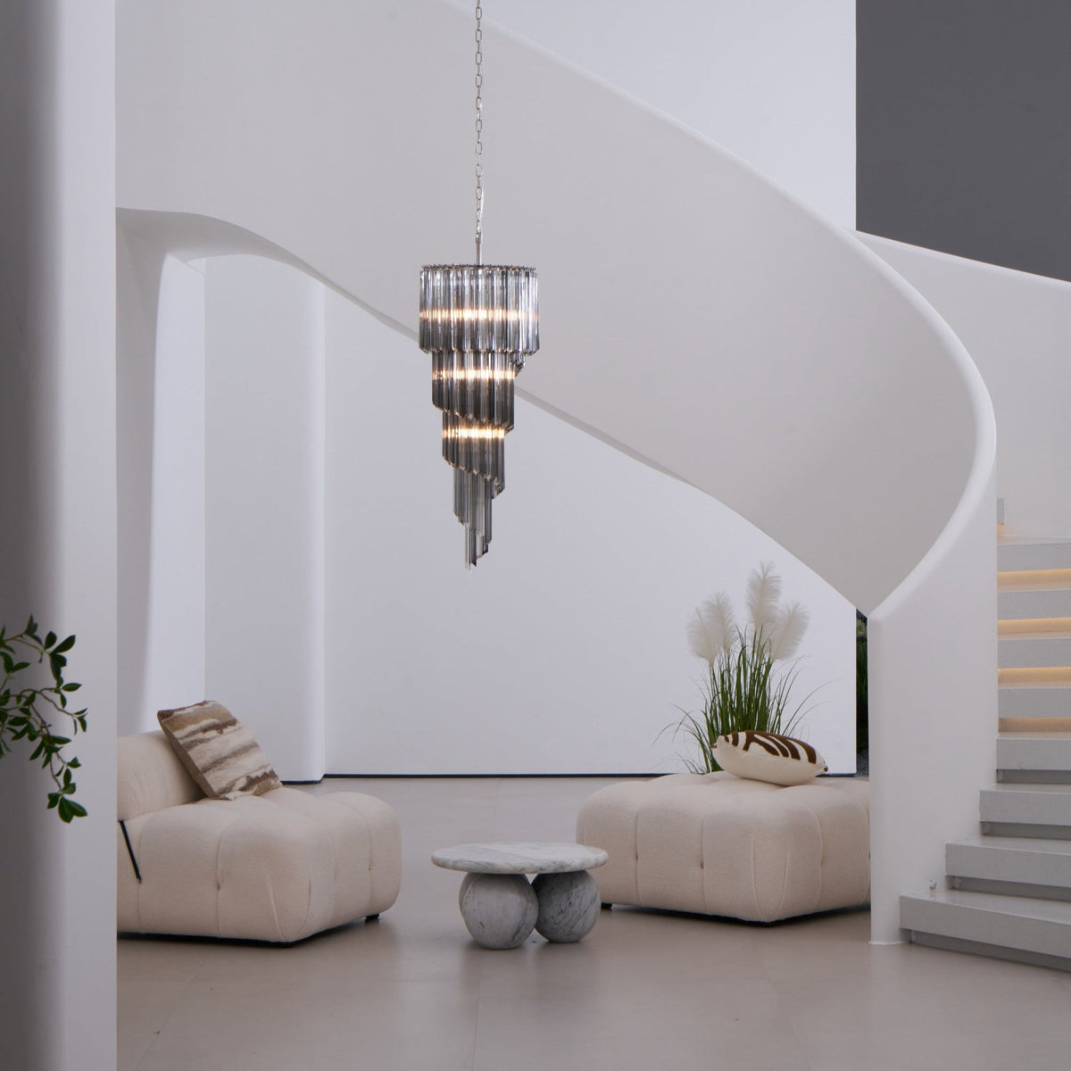 Spiral Pendant Chandelier — Chandelier | Maison Monashee — view 25