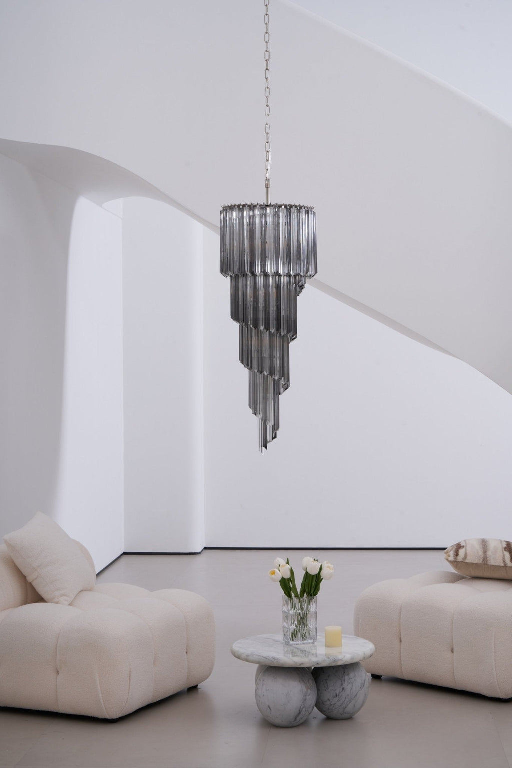Spiral Pendant Chandelier — Chandelier | Maison Monashee — view 35