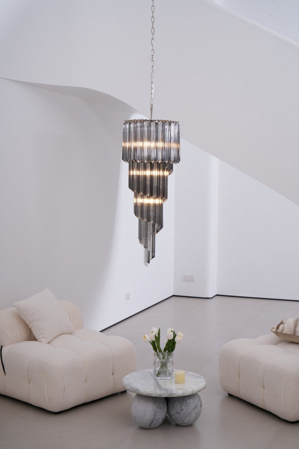 Spiral Pendant Chandelier — Chandelier | Maison Monashee — view 36