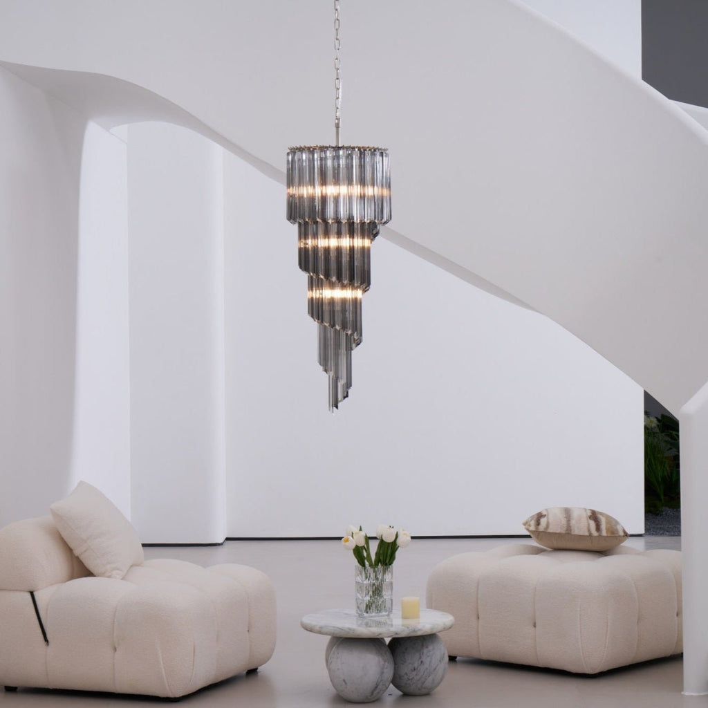 Spiral Pendant Chandelier — Chandelier | Maison Monashee — view 37