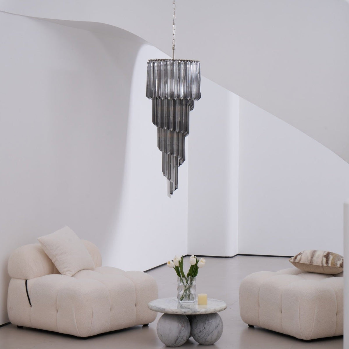 Spiral Pendant Chandelier — Chandelier | Maison Monashee — view 38