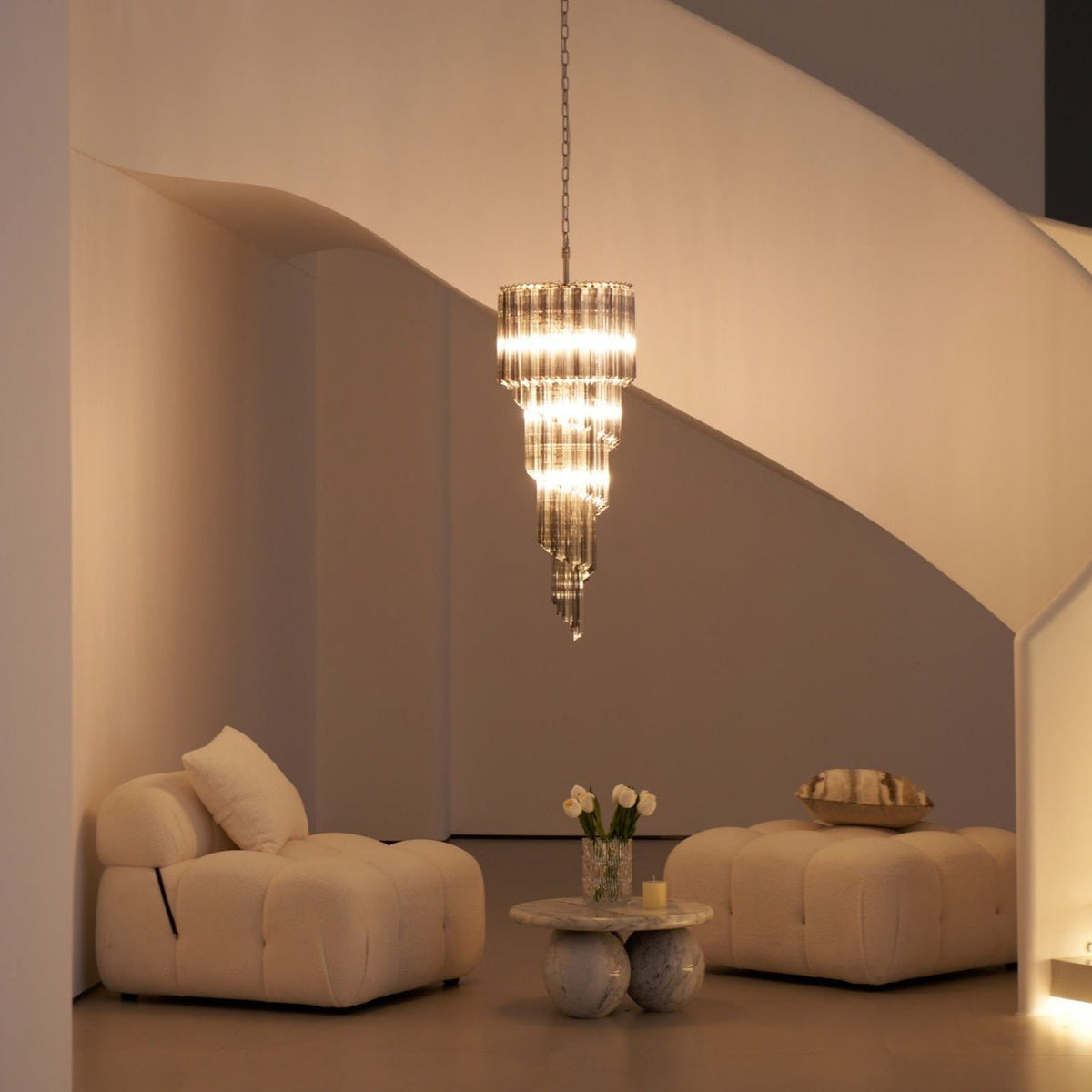 Spiral Pendant Chandelier — Chandelier | Maison Monashee — view 41
