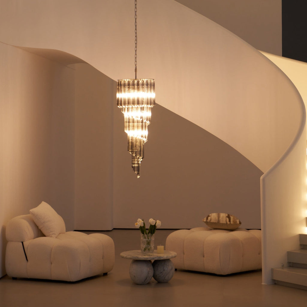 Spiral Pendant Chandelier — Chandelier | Maison Monashee — view 42