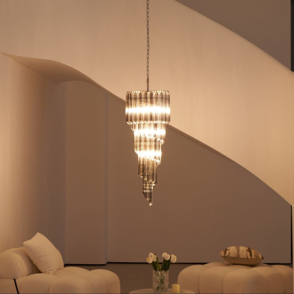 Spiral Pendant Chandelier — Chandelier | Maison Monashee — view 44