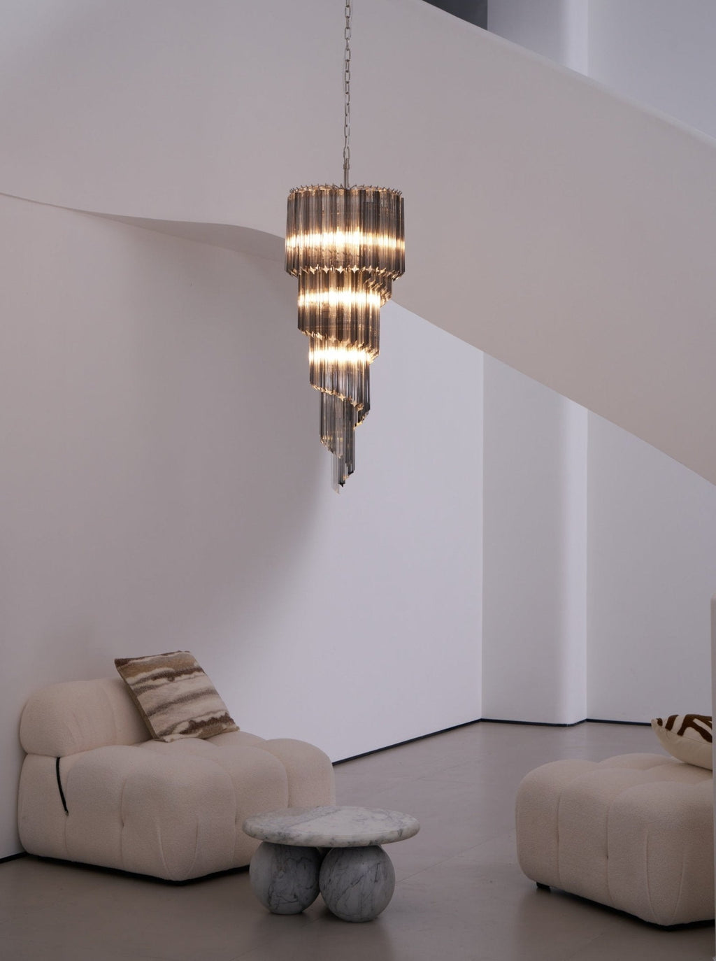 Spiral Pendant Chandelier — Chandelier | Maison Monashee — view 20