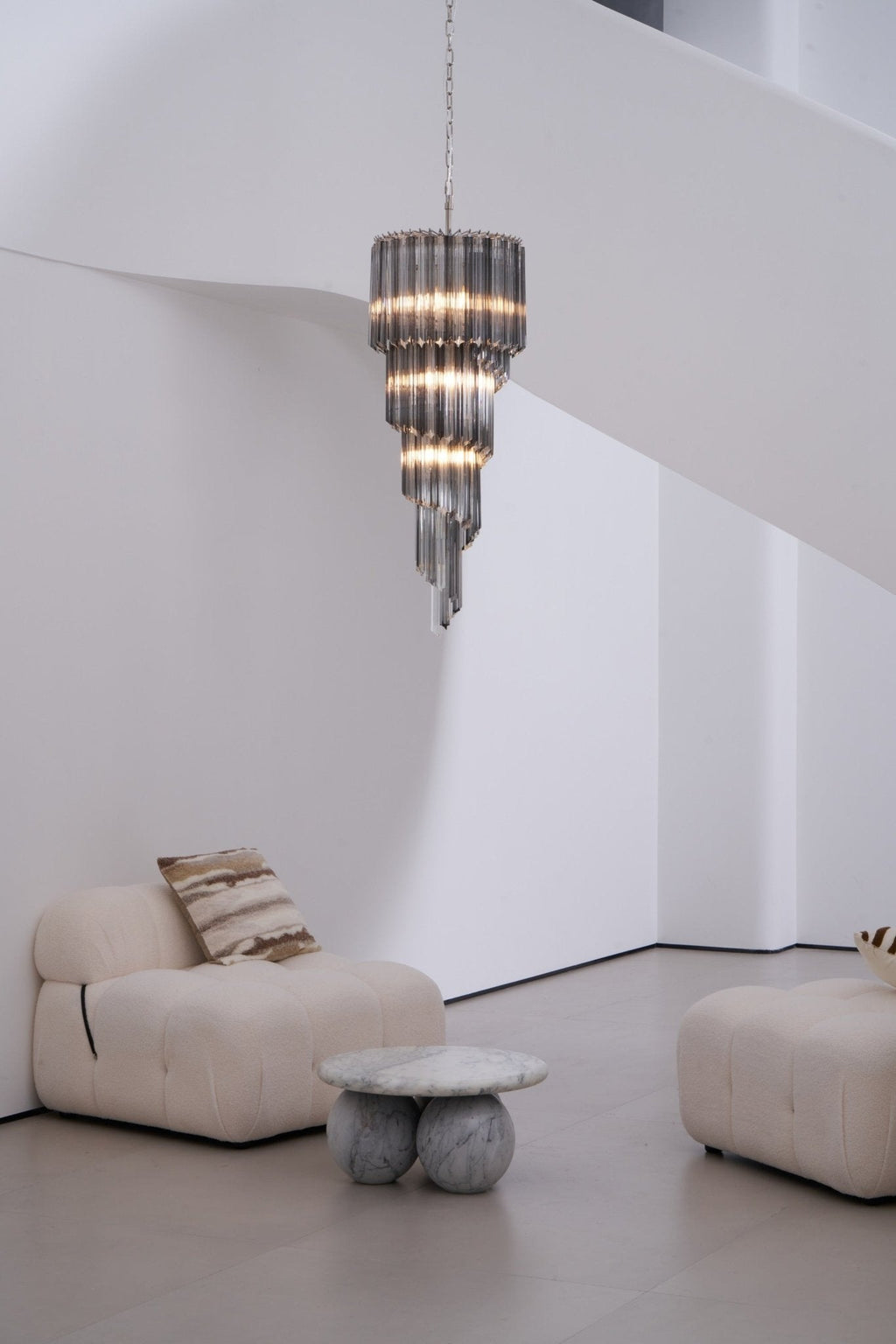 Spiral Pendant Chandelier — Chandelier | Maison Monashee — view 21