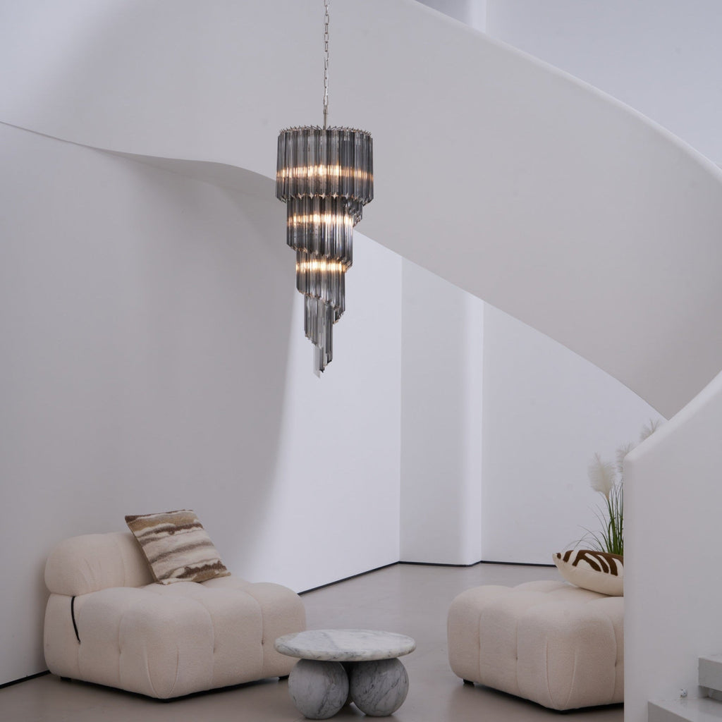 Spiral Pendant Chandelier — Chandelier | Maison Monashee — view 22