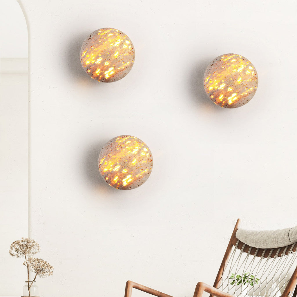 Stone Wall Sconce Lighting — Wall Sconce | Maison Monashee — view 2
