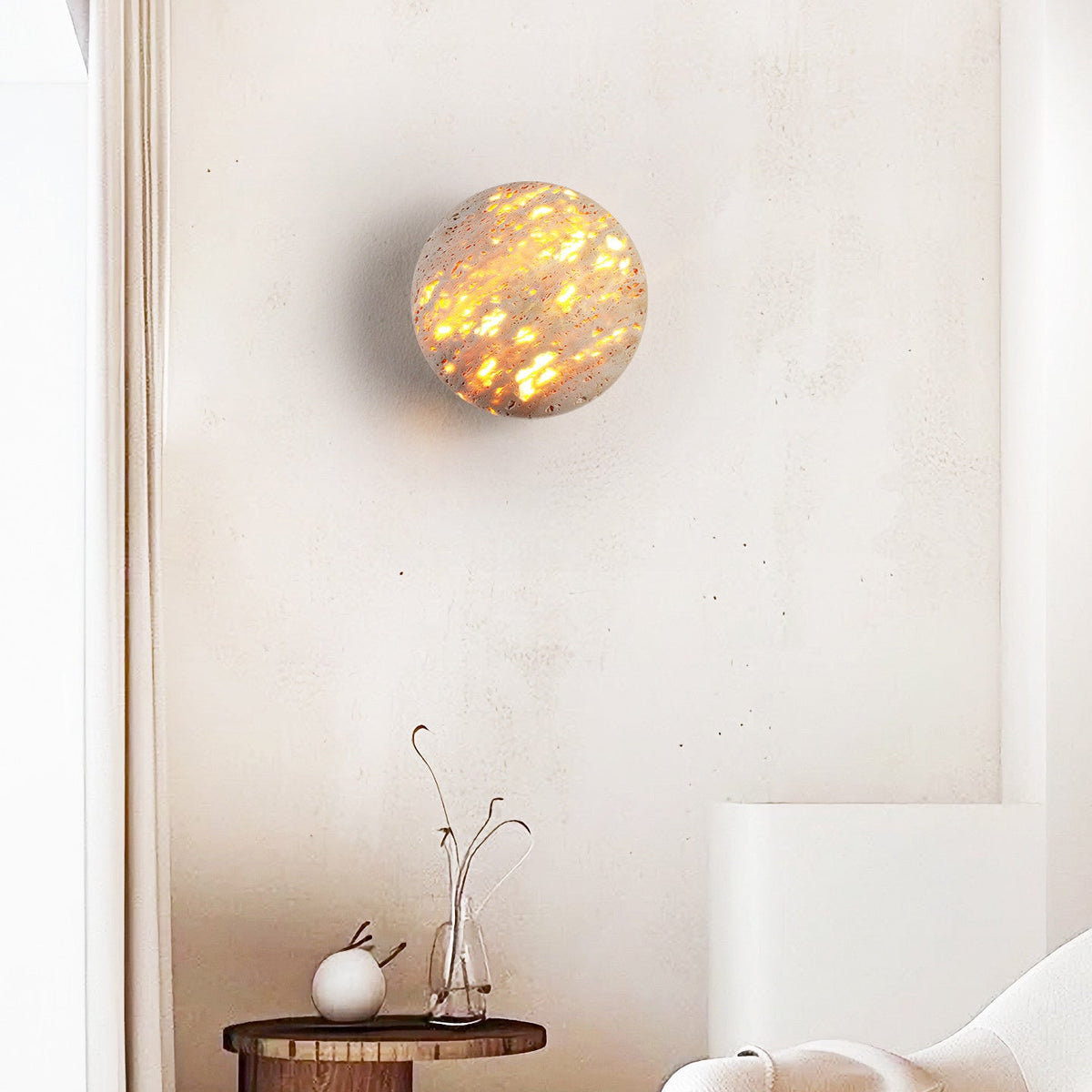Stone Wall Sconce Lighting — Wall Sconce | Maison Monashee — view 3