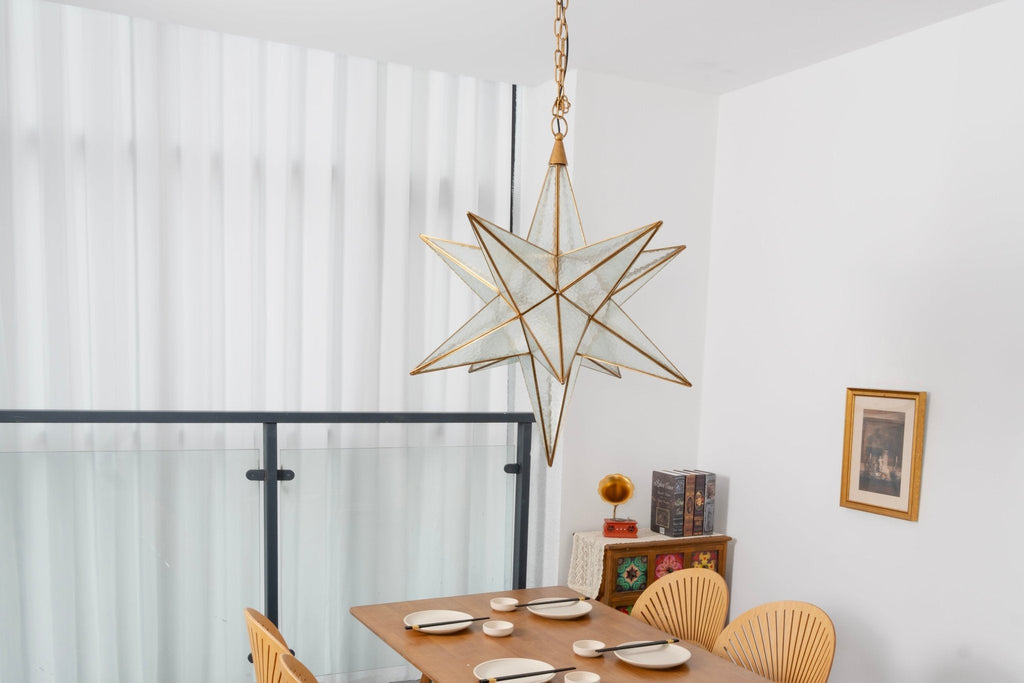 Glass Star Chandelier — Chandelier | Maison Monashee — view 14