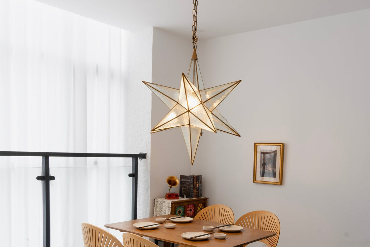 Glass Star Chandelier — Chandelier | Maison Monashee — view 15