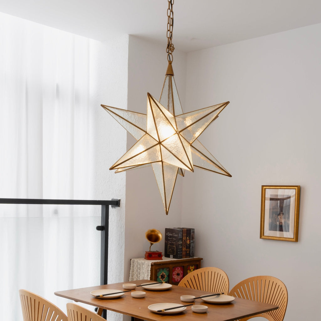 Glass Star Chandelier — Chandelier | Maison Monashee — view 16