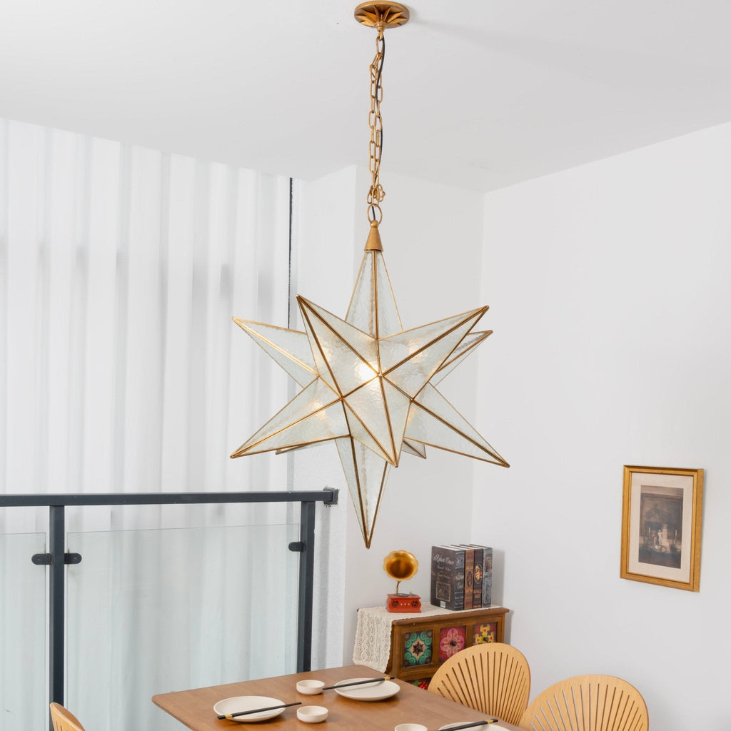 Glass Star Chandelier — Chandelier | Maison Monashee — view 3