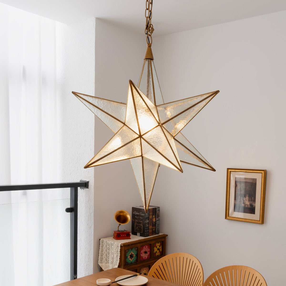 Glass Star Chandelier — Chandelier | Maison Monashee — view 5