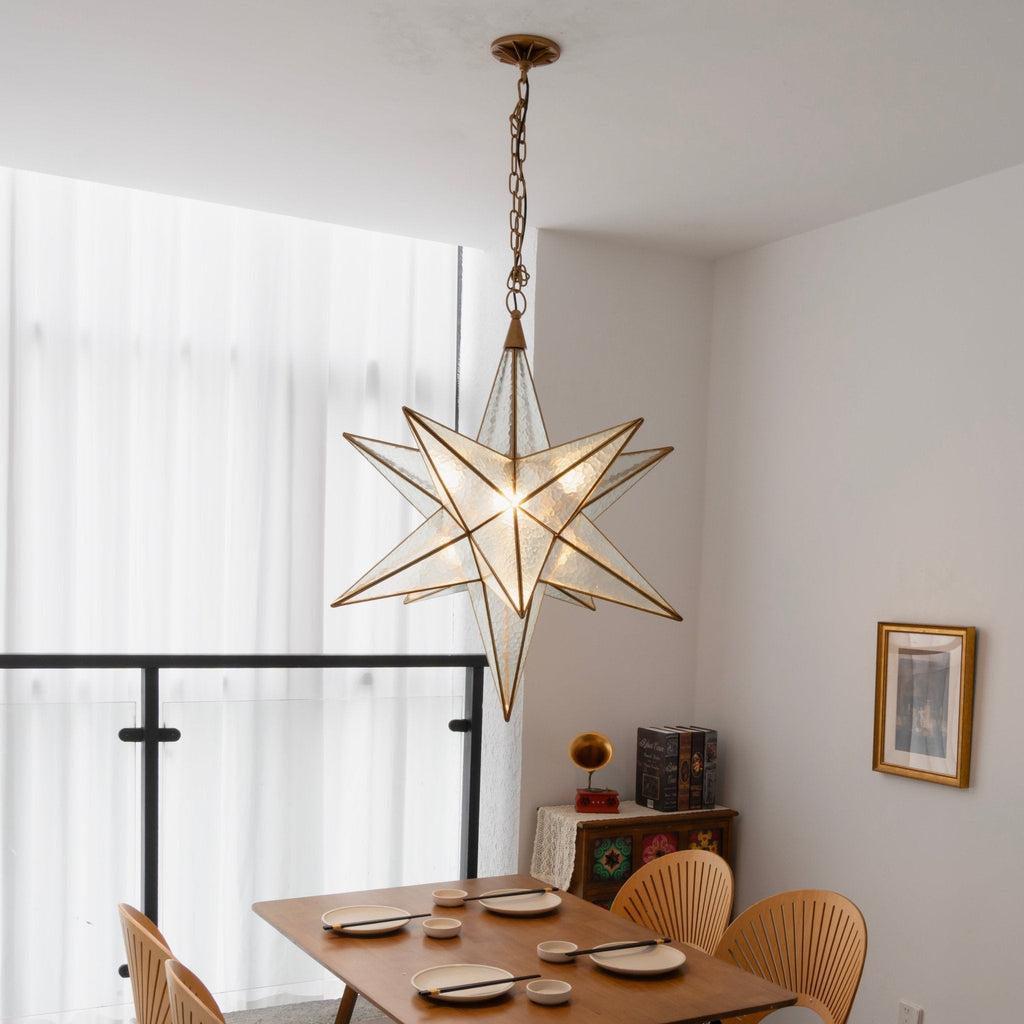 Glass Star Chandelier — Chandelier | Maison Monashee — view 2